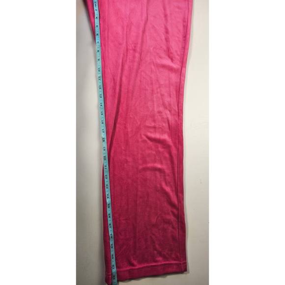 NWT Juicy Couture barbie pink velour track lounge pants sz XL comfort stretch - Picture 7 of 7